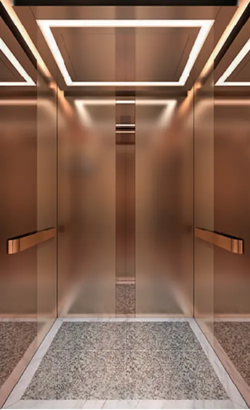 AS-P08 · Cabin inox vàng cao cấp