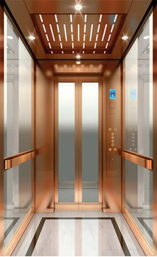 AS-P12 · Cabin inox vàng cao cấp