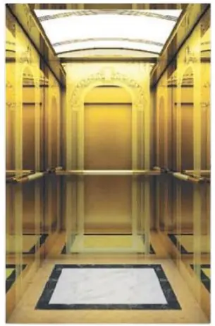 AS-P17 · Cabin inox vàng cao cấp
