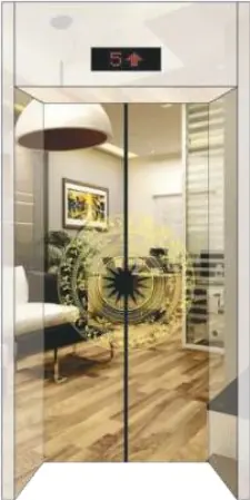 AS-HV01 · Cửa tầng hoa văn – phối cảnh sảnh