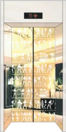 AS-HV03 · Cửa tầng hoa văn – phối cảnh sảnh
