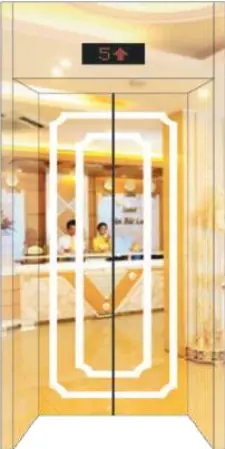 AS-HV08 · Cửa tầng hoa văn – phối cảnh sảnh