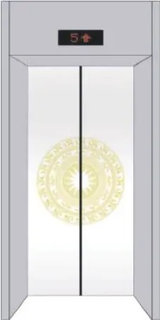 Cửa tầng hoa văn – phối cảnh sảnh AS-HV16