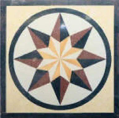 AS-F07 · Sàn đá hoa văn ghép