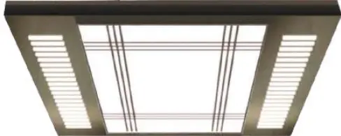 AS-T12 · Trần cabin khung đen, đèn LED
