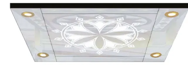 AS-T18 · Trần cabin inox, đèn LED