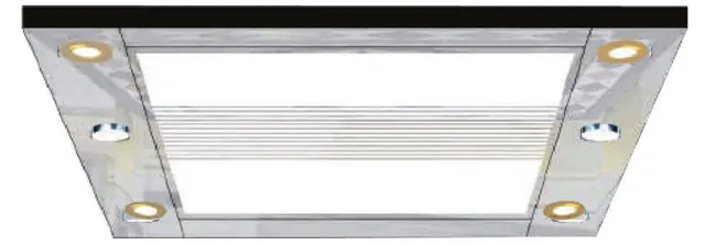 AS-T20 · Trần cabin inox, đèn LED