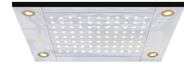 AS-T21 · Trần cabin inox, đèn LED