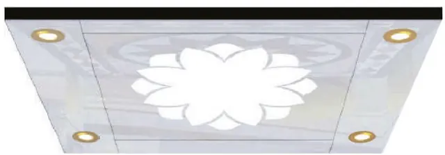 AS-T23 · Trần cabin inox, đèn LED