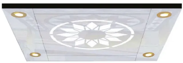 AS-T24 · Trần cabin inox, đèn LED