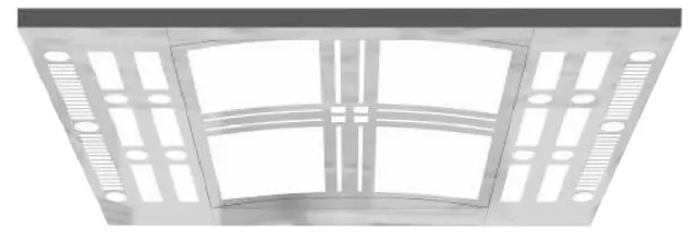 AS-T25 · Trần cabin inox, đèn LED